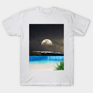 Aloe Vera Moon Beach T-Shirt